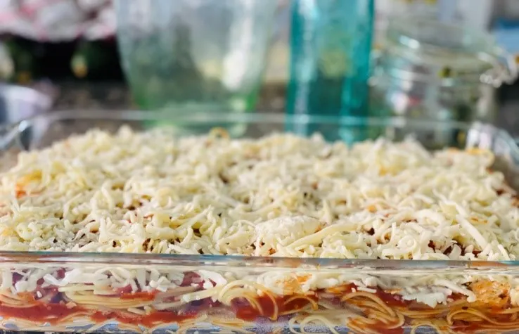 Baked Spaghetti with Tuna Chunk and Tomato Sauce recipe photo 3