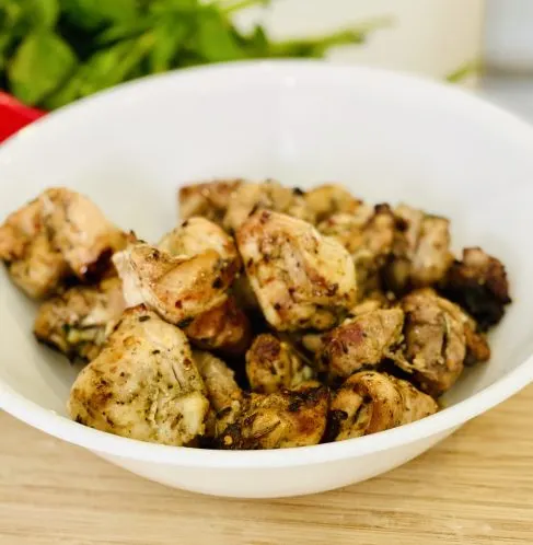 Chicken thighs on a skewer recipe photo 4