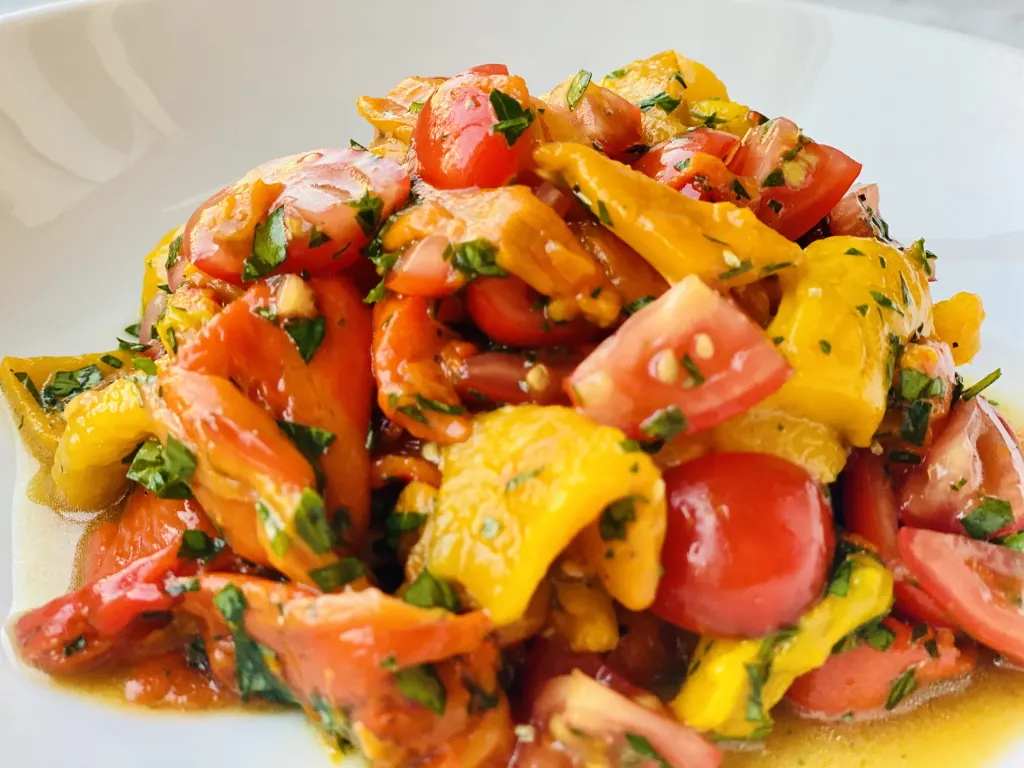 Grilled pepper salad recipe photo 2