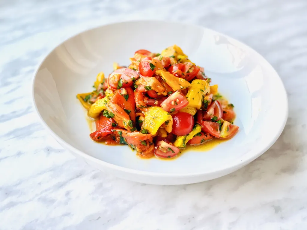 Grilled pepper salad recipe photo 3