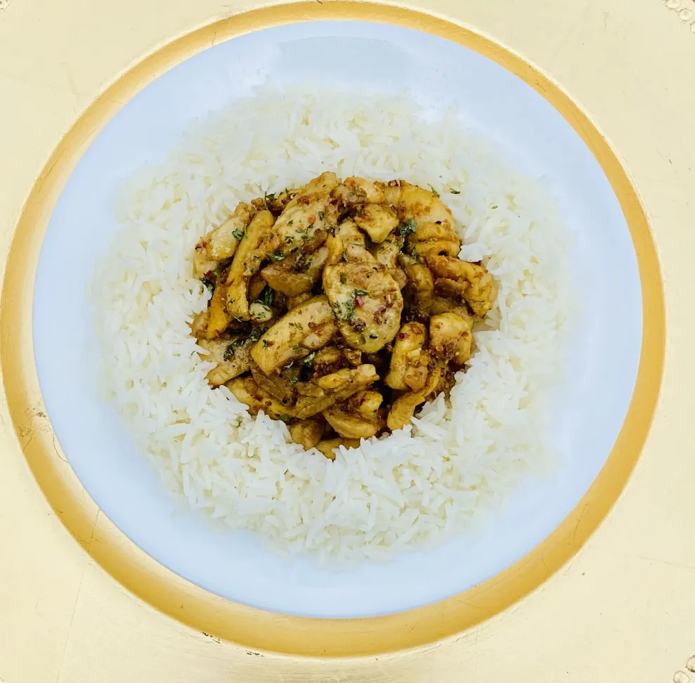 Chicken with White rice recipe photo 2