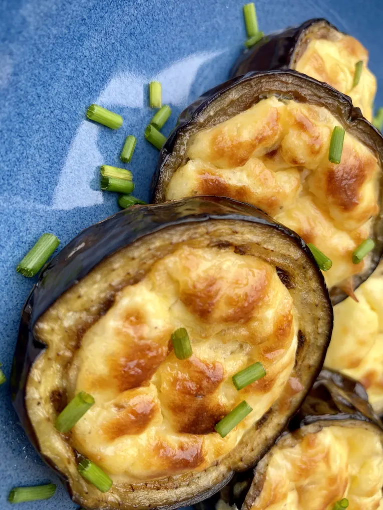 Eggplant filled with cheeses recipe photo 2