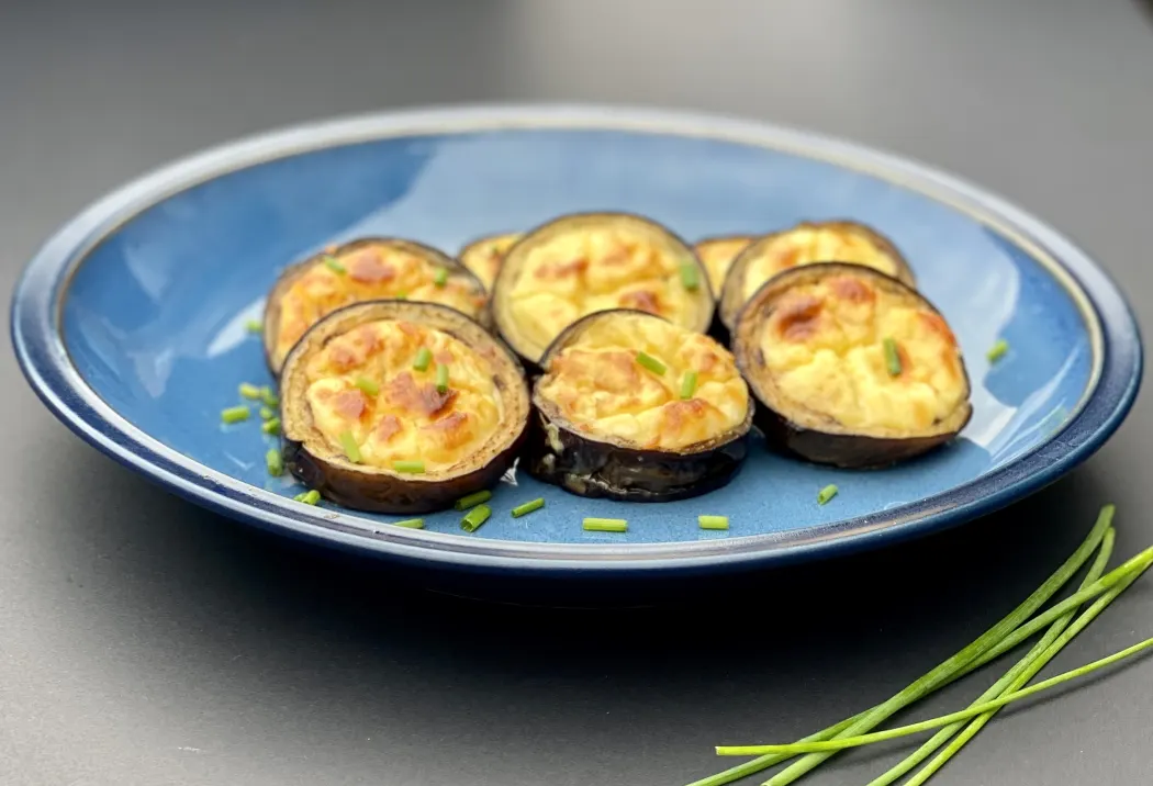 Eggplant filled with cheeses recipe photo 3